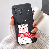 Cartoon Merry Christmas Santa Claus Case For iPhone 13 12 11 Series