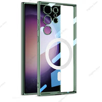 Magnetic Transparent Thin Case For Samsung Galaxy S24 series