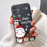 Cartoon Merry Christmas Santa Claus Case For iPhone 13 12 11 Series