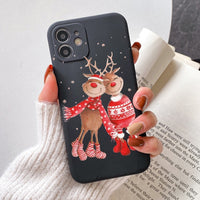 Cartoon Merry Christmas Santa Claus Case For iPhone 13 12 11 Series