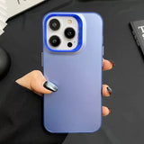 Luxury Matte Shockproof Bumber Solid Color Soft TPU Case For iPhone 15 14 13 12 series