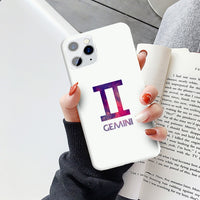 Zodiac Sign Candy Soft Silicone Phone Case For iPhone 11 Series