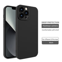 Luxury Liquid Soft Silicone Camera Lens TPU Protection Case for iPhone 13 12 11 Pro Max