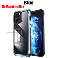 HD Transparent Stainless Steel TPU PC Case for iPhone 14 series