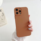 Liquid Silicone Camera Protect Case for iPhone 14 13 12 series