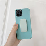 Push Pull Bracket Stand Candy Color Case for iPhone 12 11 Series