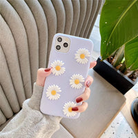 Cute 3D Little Daisy Flower Soft Case for iPhone 11 Series