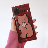 Cartoon Candy Bear Biscuits Chocolate Phone Case for iPhone 11 Series