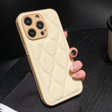 Luxury Down Jacket Camera Protect Shockproof Soft Case For iPhone 15 14 13 12 series