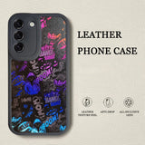 Unique Icon Leather Texture Soft TPU Case For Samsung Galaxy S23 S22 series