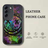 Unique Icon Leather Texture Soft TPU Case For Samsung Galaxy S23 S22 series