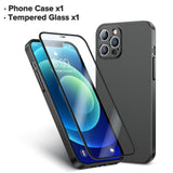 Tempered Glass Shockproof Phone Case For iPhone 13 Series