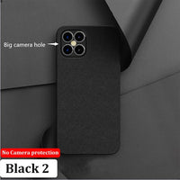 Luxury PU Leather Metal Lens Protector Phone Case For iPhone 12 11 Pro Max