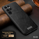 Premium Leather Soft Grip Cases for Samsung Galaxy S22 S21 Ultra Plus