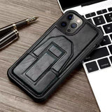 PU Leather Card Pocket Stand Holder Protect Camera Shockproof Case for iPhone 13 12 11 Pro Max