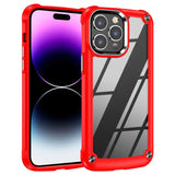 Shockproof Transparent Armor Hard Case With Lens Protection For iPhone 15 14 13 12 series