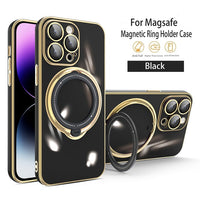 Magsafe Wireless Charging Magnetic Ring Bracket Soft Case For iPhone 14 13 12 series