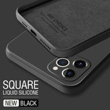 Original Magnetic Liquid Silicone Case For iPhone 13 12 11 Series Support Wireless Charging