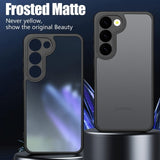 Luxury Matte Clear Armor Hybrid TPU+PC Shockproof Case For Samsung Galaxy S23 S22 Ultra Plus