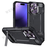 Military Grade Protective Slim Thin Durable KickStand Case For iPhone 15 series