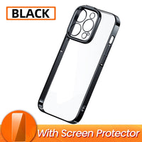 Magnetic Transparent Plating Case for iPhone 14 series