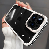 Luxury Transparent Camera Protection Rugged Armor Acrylic Case for iPhone 15 14 13 12 series