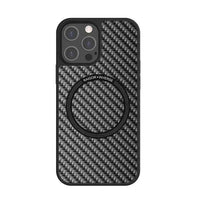 Carbon Fiber TPU Frame Magnetic Shockproof Armor Case for iPhone 15 14 13 series