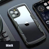 Anti drop Silicone Transparent Protective Phone Case for iPhone 12 11 XS Series