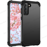 3 in 1 Soft Bumper Heavy Duty Protection Hybrid Phone Case For Samsung S21 S20 Series