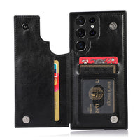 Flip Leather Wallet Case for Samsung Galaxy S22 Ultra Plus