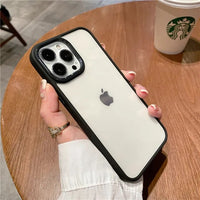 Luxury Shockproof Armor Soft Bumper Hard Acrylic Clear Case For iPhone 15 14 13 series