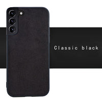 Suede Leather Case for Samsung Galaxy S22 S21 S20 Note 20 Ultra Plus