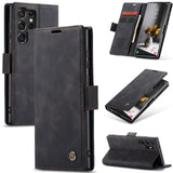 Retro Magnetic Card Holder Wallet Case For Samsung Galaxy S23 Ultra Plus