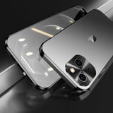 360° Fully Sealed Magnetic Adsorption Metal Alloy HD Glass Double Sided Protection Case For iPhone 14 13 12 series