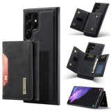 2 In 1 Detachable Magnetic Wallet Card Holder Pocket Leather Case For Samsung Galaxy S24 S23 S22 S21 Ultra Plus