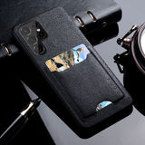 Luxury PU Leather Card Holder Case for Samsung Galaxy S23 Ultra Plus