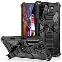 Rubber Rugged Kickstand Magnetic Shockproof Armor Case For Samsung Galaxy S24 series