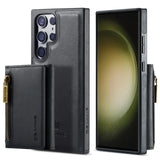 2-in-1 Detachable Magnetic Kickstand Wallet Card Slots Leather Case For Samsung Galaxy S24 S23 S22 Ultra Plus