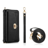 Business Wallet Cards Slot Phone Bag Case With Lanyard For iPhone 15 14 13 series