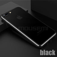 Transparent Silicone Plating Soft Thin Cover For iPhone 78 Plus