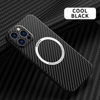 Luxury Carbon Fiber Magnetic Magsafe Cases for iPhone 13 11 12 Pro Max