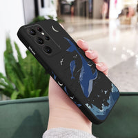 Fantasy Whale Liquid Silicone Case For Samsung Galaxy S23 S22 S21 series