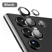 Camera Lens Protectors Metal Camera Ring Case Tempered Glass For Samsung Galaxy S23 S22 Ultra Plus