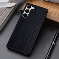 Unique Design Lightweight Wood Pattern PU Leather Case For Samsung Galaxy S23 series