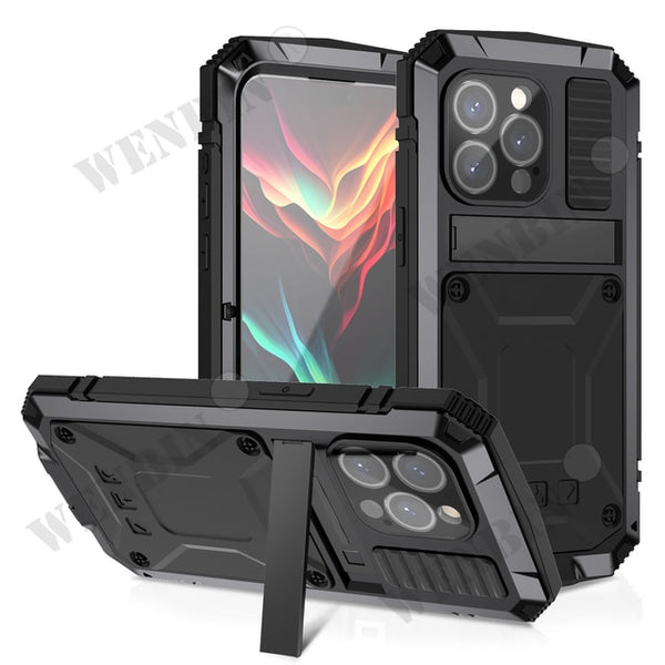 Rugged Armor 360 Full Phone Metal Aluminum Shockproof Case For iPhone 15 series