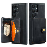 Magnetic Leather Wallet Card Solt Case For Samsung Galaxy S23 Ultra Plus