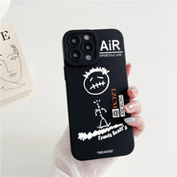 Skateboard Graffiti Cactusjack Silicone Case For iPhone 14 13 12 series