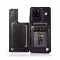 Luxury Slim Fit Premium Leather Card Slots Shockproof Flip Wallet Case for Samsung Galaxy S20 | S10 & Note 10 Series