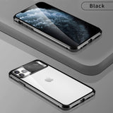 Magnetic Adsorption Metal Case Slide Protect Lens for iPhone 11 Series