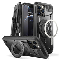 Full Body Rugged Case with Built in Screen Protector Kickstand for iPhone 13 Pro Max